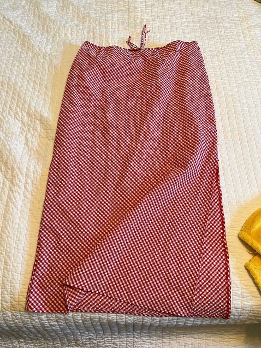 wild fable Red and White Gingham midi Skirt